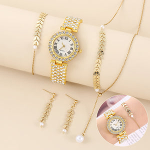 Luxury Fashion Rhinestone Quartz Bracelet Wrist Watch