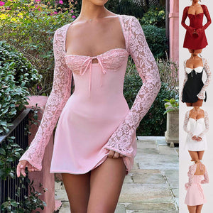 Corset Lace Sexy Y2K Backless Lace Up Short Cocktail Dresses