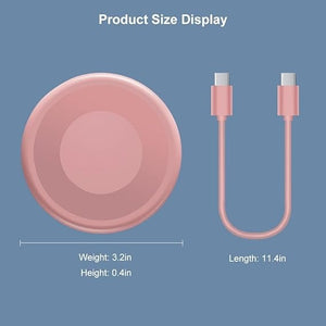 Micro USB Charging Cable with USB C Lightning Adapter, Lightning to USB C Adapter Multi Charging Cable Storage Box Contains SIM Card Holder Pink
